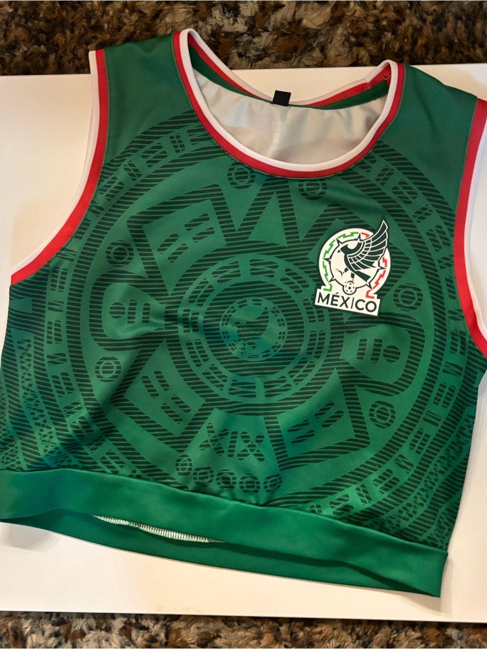 Mexico cropped tank